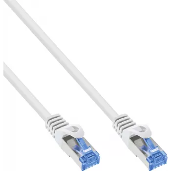 INLINE B-72601W 80 ks Cat.6A S/FTP LSZH patch kabel, CCA, bílý, 1m