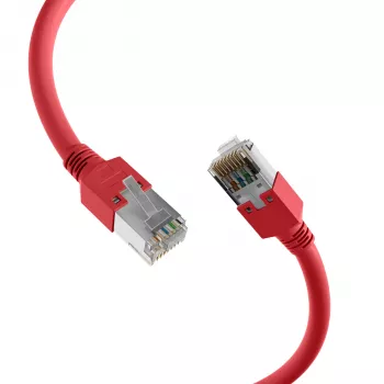 EFB Elektronik K2793.0,50 RJ45 crossover patch kabel Cat.5e SF/UTP, Hirose TM11, Draka UC300, 0,5 m, červený