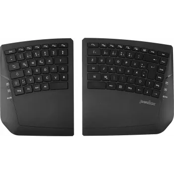 Perixx PERIBOARD-624 B DE – Wireless Ergonomic Split Keyboard, German Layout, Black