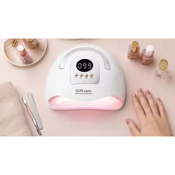 EXTRALINK Stay Beauty X26 UV LED lampa na nehty - 168W dvouvlnná UV LED lampa na gelové nehty