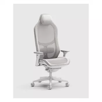 Fractal Design Refine 2 Mesh Light Gaming Chair, Light Grey/White