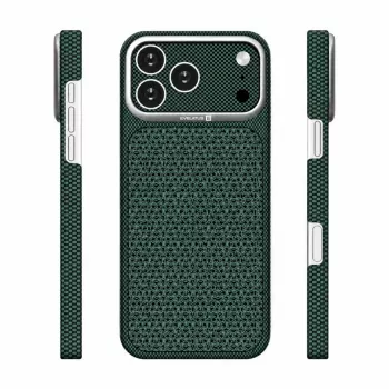 Pouzdro MagSafe Evelatus Apple iPhone 17 Pro Max Carbon Premium Edition zelené
