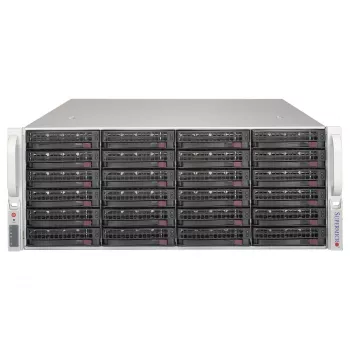 Supermicro SuperChassis CSE-846BE1C-R609JBOD 4U 24-bay Hot-Swap SAS3/SATA3 JBOD úložný box s redundantními 600W Platinum napájecími zdroji