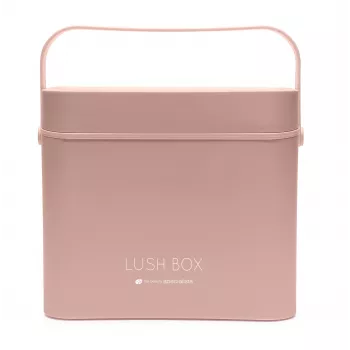 Kosmetický kufr Rio CSBL-EU/1,1 Large Lush Box – hliníkový beauty box s výklopnými přihrádkami a uzamykatelnými zámky, černý