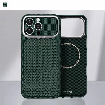 Pouzdro MagSafe Evelatus Apple iPhone 17 Pro Carbon Premium Edition zelené