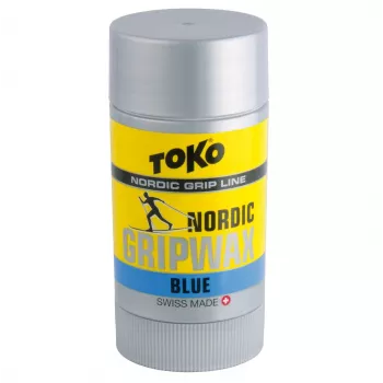 Toko Carbon GripWax Blue 25g - PFC-Free Kick Wax for Cold Snow (-7°C to -2°C)