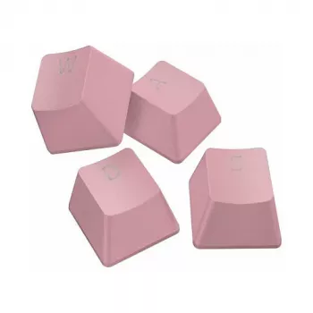 Razer PBT Keycap + Coiled Cable Upgrade Set, Doubleshot PBT, USB-C to USB-A Coiled Cable, Quartz Pink (RC21-01491000-R3M1)