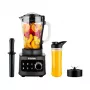 TESLA CrunchX Power NF650 stolní mixér 1500 W skleněná nádoba 1,5 L s lahví 600 ml černý/stříbrný