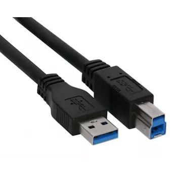 Kindermann 5773000012 - 2 m - USB A - USB B - USB 3.2 Gen 1 (3.1 Gen 1) - Männlich/Männlich - Schwarz