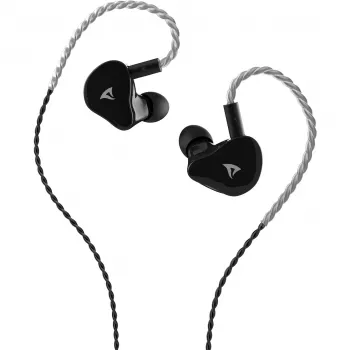 Sharkoon Stealthbite IEM in-ear herní headset s odnímatelným mikrofonem, USB-C/USB-A/3,5 mm, černý