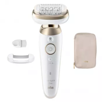 Braun Silk-épil 9 Flex SES9-011 3D epilátor, mokrý & suchý, bílá/zlatá