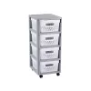 CURVER Infinity 4 Compartment Wheeled Chest 11L 30x36x69cm Grey/White