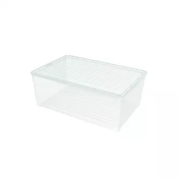 Box CURVER Textile Box s víkem 45 l 59,6x39,4x23 cm transparentní