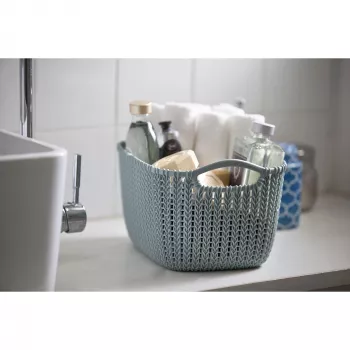 CURVER Knit XS Rectangular Storage Basket 3L 25x18x14 cm Light Purple