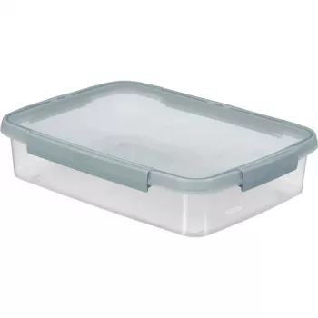 CURVER Smart Eco Fresh Rectangular Food Storage Container 2L with Airtight Green Lid