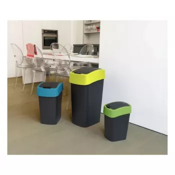 CURVER Flip Bin 45L odpadkový koš černo-žlutý