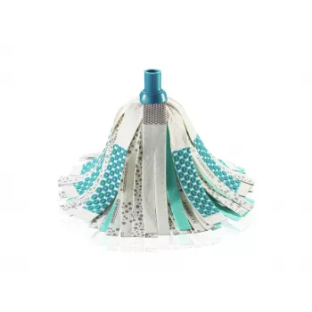 3v1 mop Power Mop LEIFHEIT s technologií Clean Twist Spin, teleskopická tyč, 20l kbelík, mikrovláknová hlava, tyrkysová/bílá