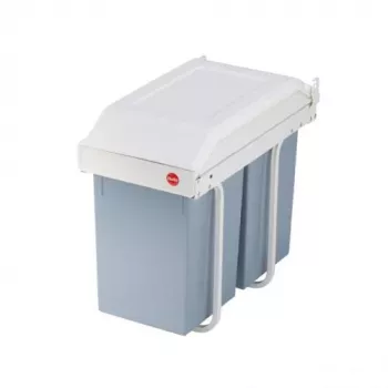 Vestavný odpadkový systém HAILO Multi-Box Duo L, 2x14 l, bílý
