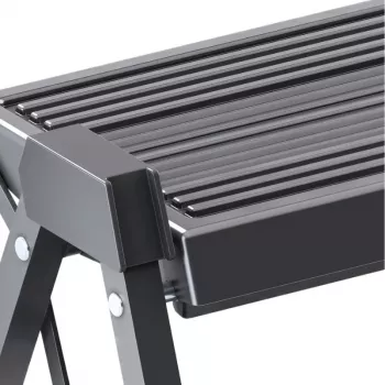 HAILO skládací stupačka StepFix / ocel / 2 stupně / černá