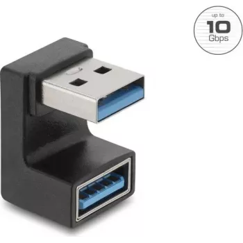 Delock USB 10 Gbps Type-A samec na samici adaptér U-tvar
