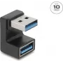 Delock USB 10 Gbps Type-A samec na samici adaptér U-tvar