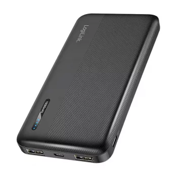 LogiLink PA0338RF 10000 mAh powerbanka s USB-C PD a Quick Charge 3.0, černá