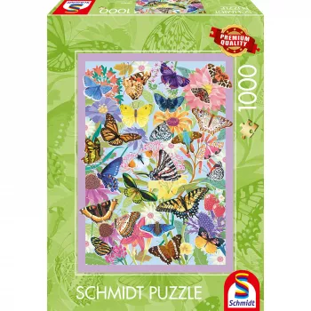 Schmidt Spiele Schmetterlingstreiben puzzle 1000 dílků