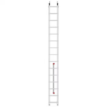 Kombinovaný žebřík HAILO S80 ProfiStep duo, hliník, 2x15 příček, max. zatížení 150 kg