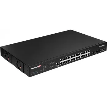 Edimax Pro GS-5424PLX 24portový Gigabit PoE+ Smart Switch se 4x 10G SFP+ uplink, 400W budget, L2+ management, rackmount