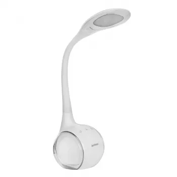 Activejet AJE-RAINBOW 2 LED stolní lampa s RGB základnou, flexibilní rameno, stmívatelná, dotykové ovládání, 7W hlavní světlo, 350lm, 2800K-6500K, černá
