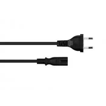 Kabelmeister Euro napájecí kabel CEE 7/16 na IEC C7, 2,5 m, černý, 0,75 mm²