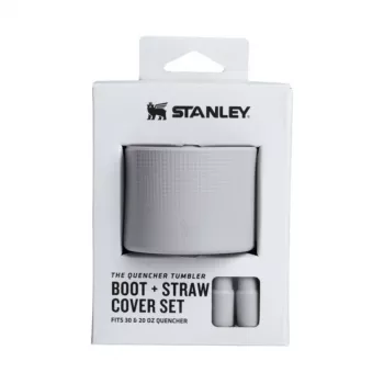 STANLEY sada 2 ochranných pouzder a krytek na brčko pro termohrnek 0,89L/0,59L The Quencher Boot + Straw Topper světle šedá