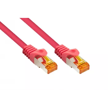 Kabelmeister Cat.7 S/FTP patch kabel, TPE plášť, magenta, 3m