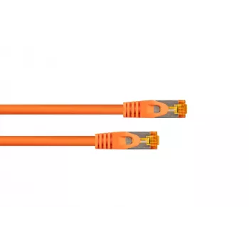 Kabelmeister RJ45 patch kabel Cat. 7 S/FTP, TPE plášť, bez halogenů, oranžový, 7,5 m