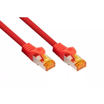 KABELMEISTER Cat.7 S/FTP patch kabel, RJ45, TPE plášť, bez halogenů, červený, 7,5m