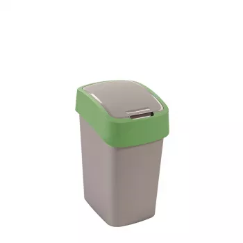 Curver Flip Bin koš 25L, stříbrný/zelený