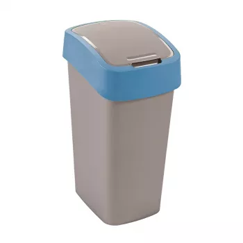 CURVER Flip Bin 45L odpadkový koš stříbrný/modrý