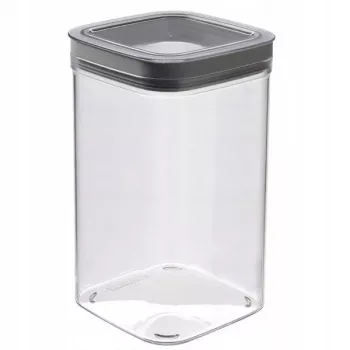 CURVER Dry Cube čtvercová dóza na potraviny 2,3L průhledná/šedá