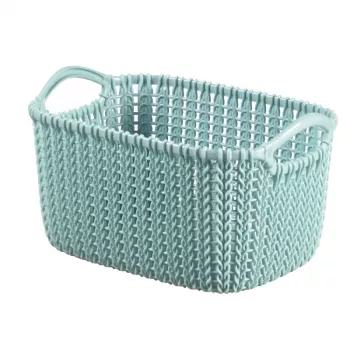 Úložný koš CURVER Knit XS obdélníkový 3l modrý 25x18x14cm