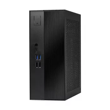 ASRock DeskSlim B760 Mini PC Barebone - Intel B760, LGA1700, DDR4 SO-DIMM, 2x M.2 PCIe Gen4, HDMI 2.1, DP 1.4, VGA, USB-C, Gigabit LAN, 1.92L, Black