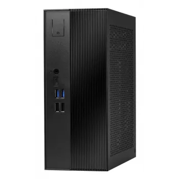 ASRock DeskSlim X600 Barebone Mini PC, AMD AM5 Socket, DDR5 SO-DIMM, PCIe Gen5 M.2, 2.5GbE, No RAM/Storage/OS, Black