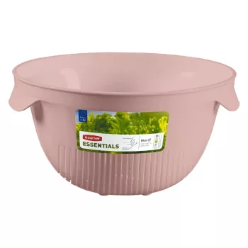 Curver Kitchen Essentials skládací silikonový cedník růžový