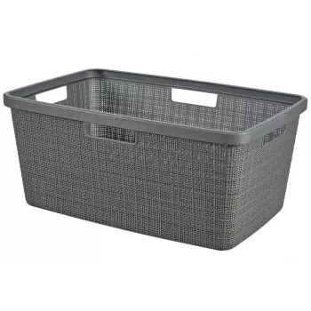 CURVER koš na prádlo Jute 46L 59x39x26cm tmavě šedý