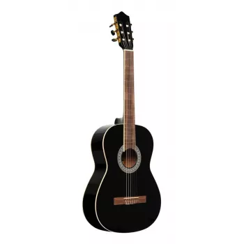 Stagg SCL60 BLK Classical Guitar 4/4 Spruce Top Black High Gloss
