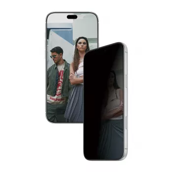 Ochranné sklo proti pohledu PanzerGlass PGS 2-Way pro Apple iPhone 18 Pro Max - Ultra-Wide Fit tvrzené sklo, Diamond Strength, antibakteriální, EasyAligner