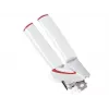Otvírák na konzervy LEIFHEIT Lifty manuální Top-Cut s ergonomickou rukojetí, nerezová čepel, bílá/šedá
