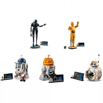 LEGO Star Wars sada droidů (BB-8, R2-D2, BB-9E) robotičtí droidi ovládaní aplikací