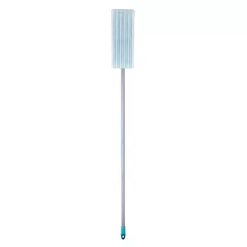 Plochý mop LEIFHEIT POWER CLEAN M Micro Duo s teleskopickou tyčí, 33 cm, zeleno-bílo-šedý