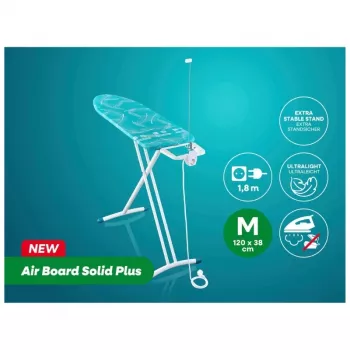 LEIFHEIT Air Board M Solid Plus žehlicí prkno 120x38cm s potahem Thermo-Reflect