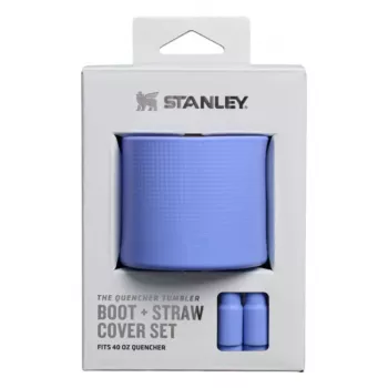 Silikonová sada STANLEY The Quencher Boot + Straw Topper Hydrangea Blue 1,18 l